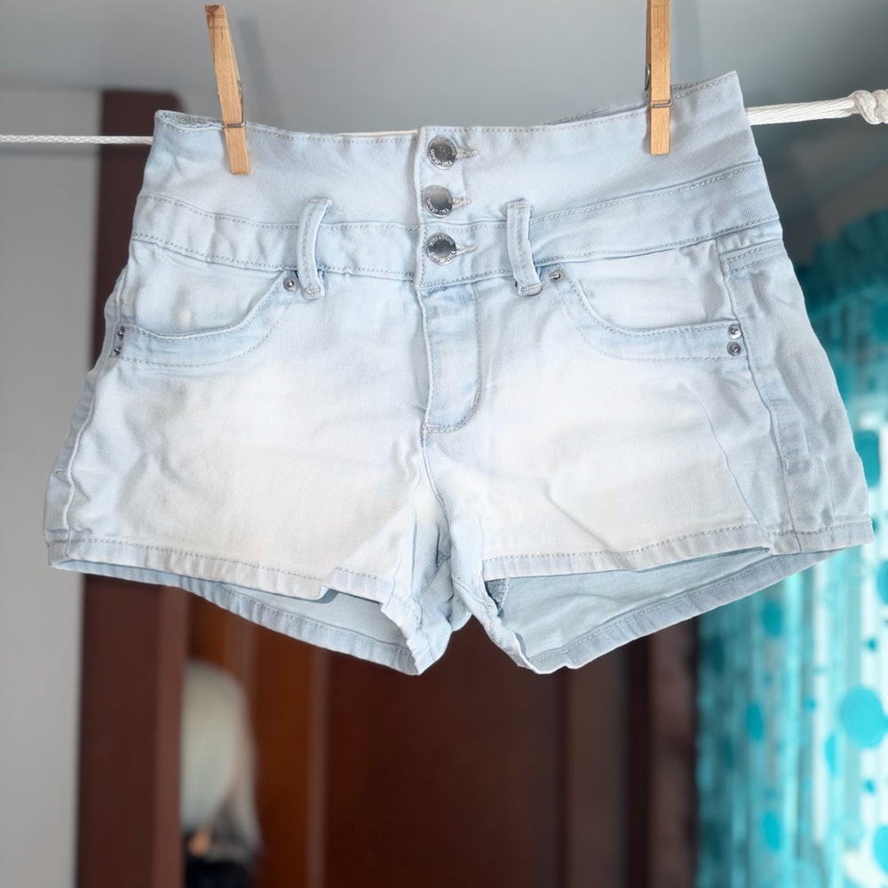YMI Light Wash Jean Shorts